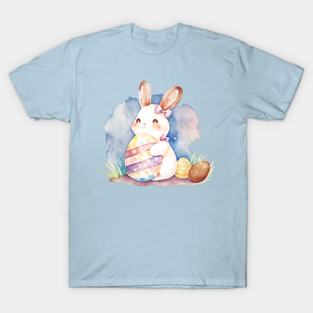 Easter Egg Bunny T-Shirt by LaainStudios